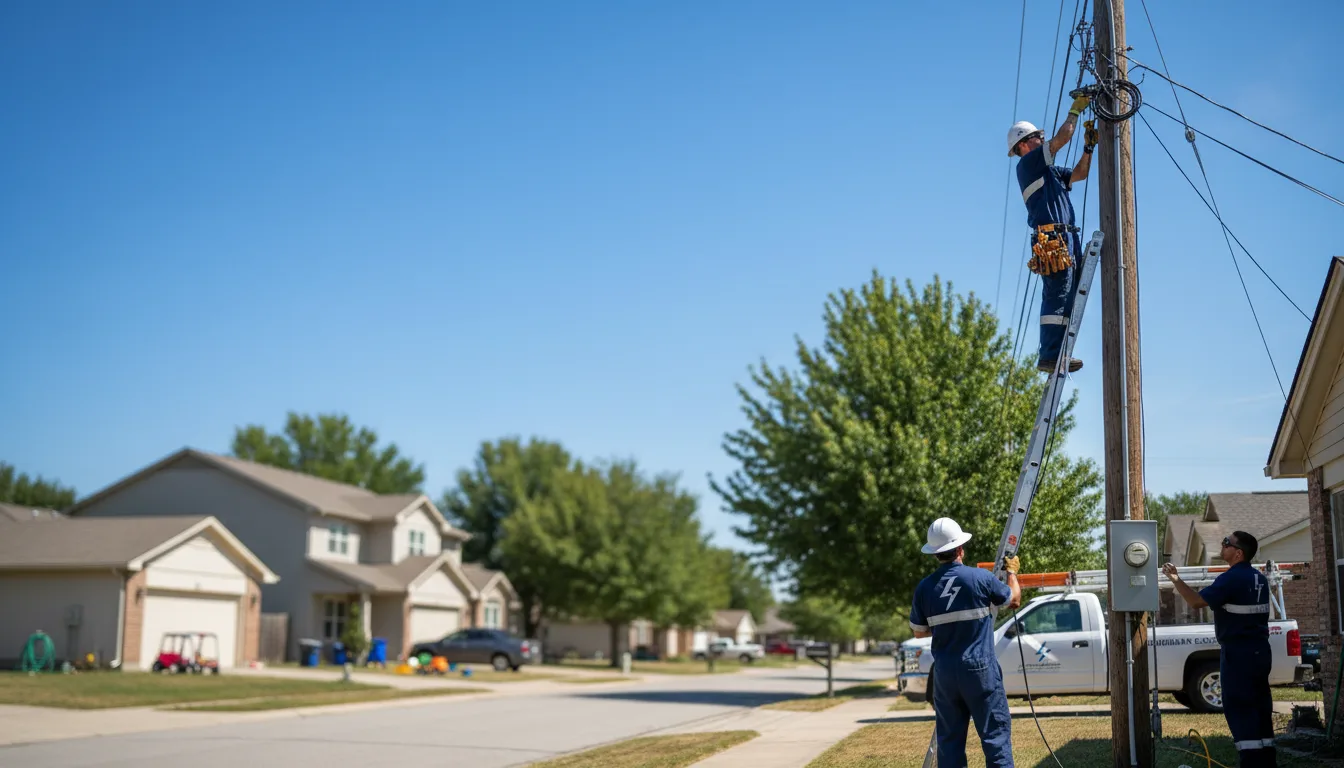 Residential electrician providing installation services in Arcadia, IA